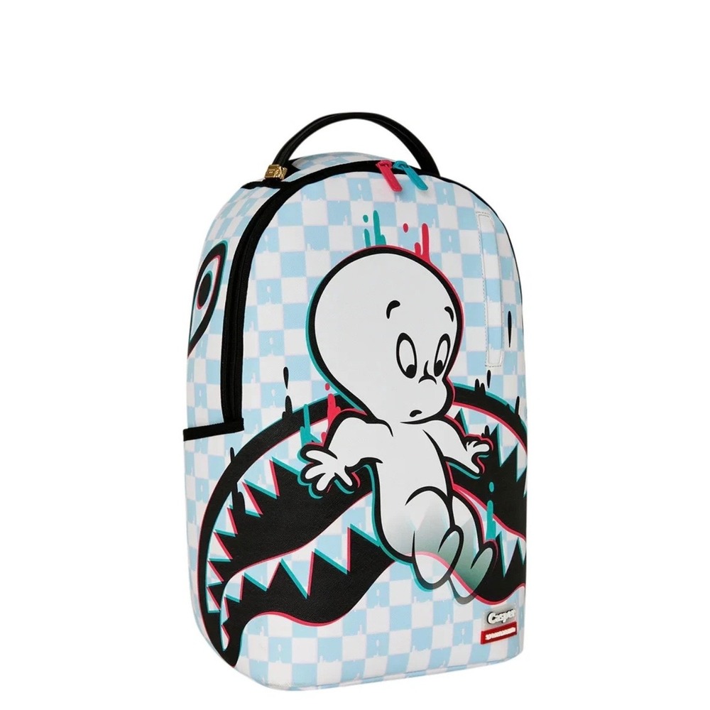 Sprayground Casper Fade Away Backpack New Black School Bookbag Travel Bag